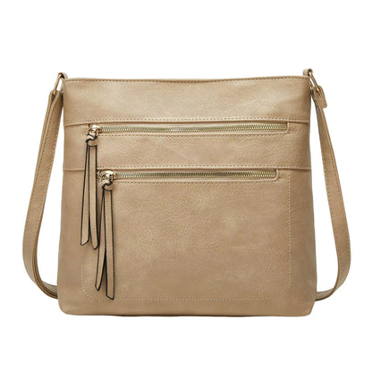 Nina Crossbody Taske i Ægte Læder – Elegant Kompakt Skuldertaske til Kvinder