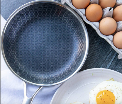 Nonstick Stegepande i Rustfrit Stål Ridsefast Holdbar 30 cm