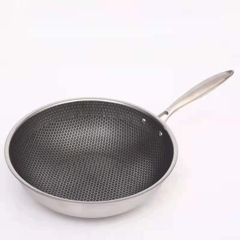 Nonstick Stegepande i Rustfrit Stål Ridsefast Holdbar 30 cm