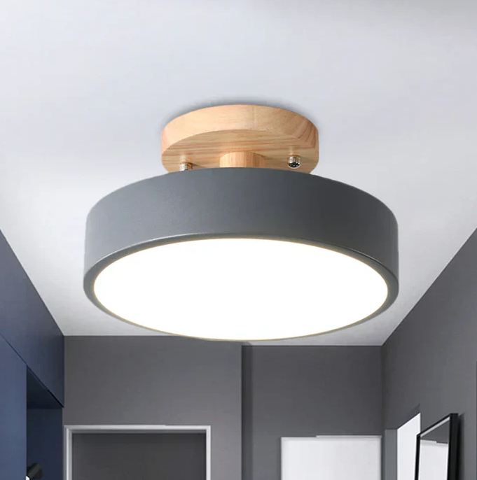 Nordisk LED Loftlampe med Minimalistisk Skandinavisk Design