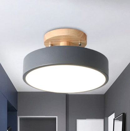 Nordisk LED Loftlampe med Minimalistisk Skandinavisk Design