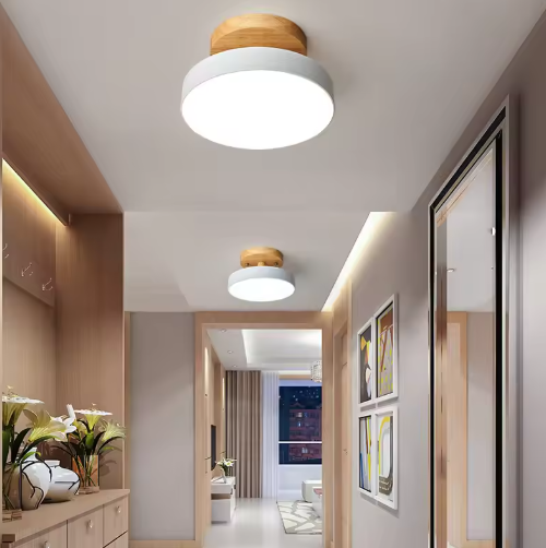 Nordisk LED Loftlampe med Minimalistisk Skandinavisk Design