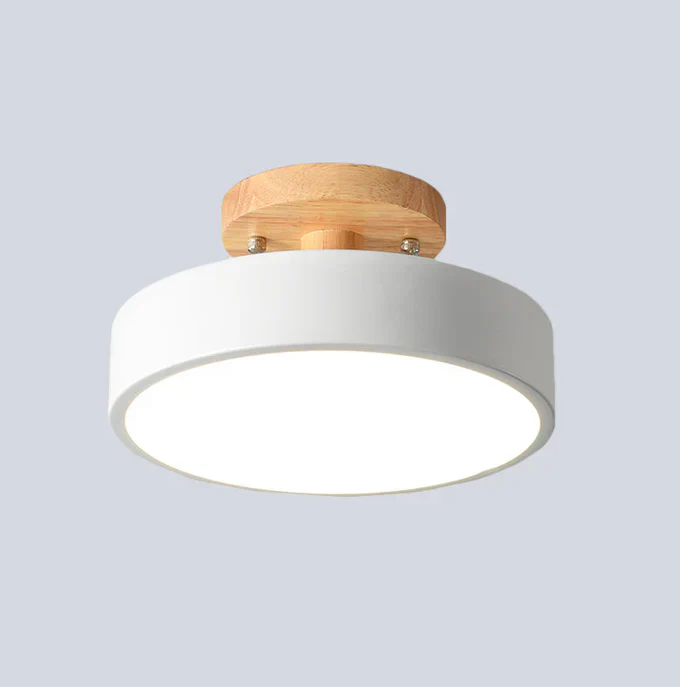 Nordisk LED Loftlampe med Minimalistisk Skandinavisk Design