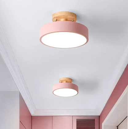 Nordisk LED Loftlampe med Minimalistisk Skandinavisk Design