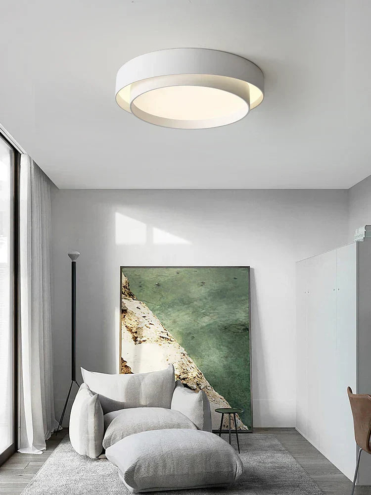NordicAura Minimalistisk LED Loftlampe i Skandinavisk Design