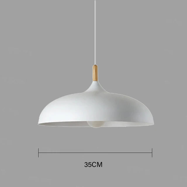 NordicOak Scandinavian Oak Ceiling Light Modern LED Pendant Lamp