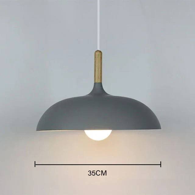 NordicOak Scandinavian Oak Ceiling Light Modern LED Pendant Lamp