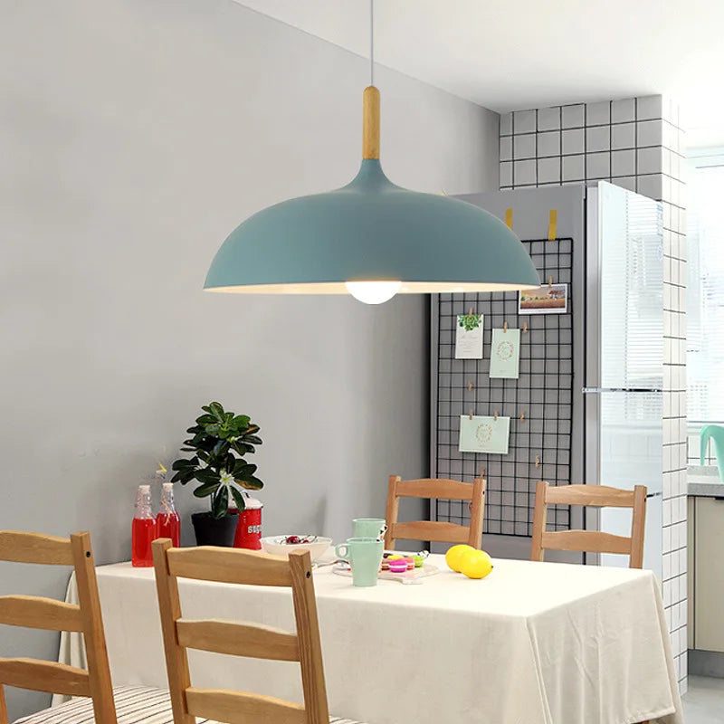 NordicOak Scandinavian Oak Ceiling Light Modern LED Pendant Lamp