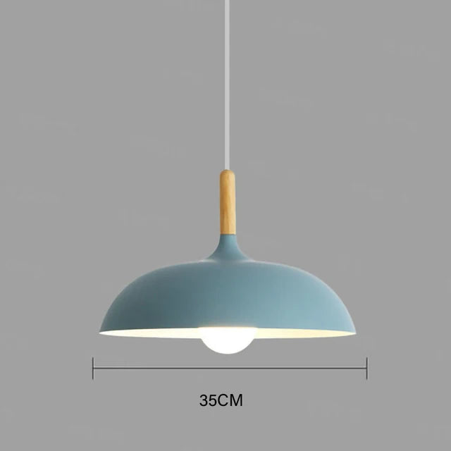 NordicOak Scandinavian Oak Ceiling Light Modern LED Pendant Lamp