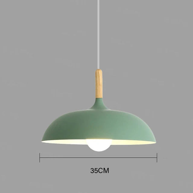 NordicOak Scandinavian Oak Ceiling Light Modern LED Pendant Lamp