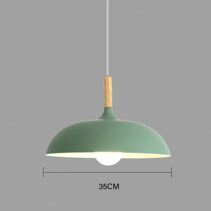 NordicOak Scandinavian Oak Ceiling Light Modern LED Pendant Lamp