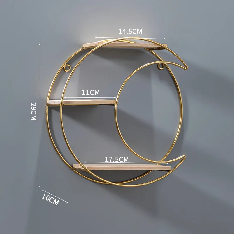 NordicWave Dobbel Cirkelformet Væghylde i Skandinavisk Design