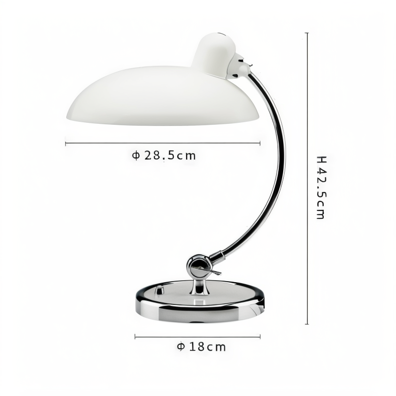 NostaChic Vintage Bordlampe i Jern med Justerbar Arm til Skrivebord og Læsning