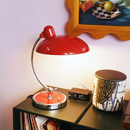 NostaChic Vintage Bordlampe i Jern med Justerbar Arm til Skrivebord og Læsning