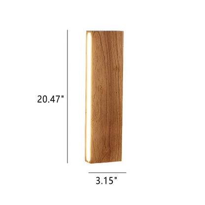 OakBeam LED-væglampe i massivt træ med minimalistisk design