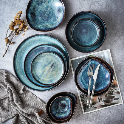 Ocean Breeze Porcelænsstel – 11 Dele med Kystinspireret Design
