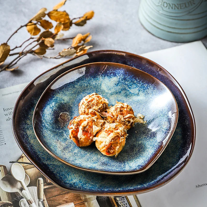 Ocean Breeze Porcelænsstel – 11 Dele med Kystinspireret Design