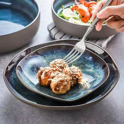 Ocean Breeze Porcelænsstel – 11 Dele med Kystinspireret Design