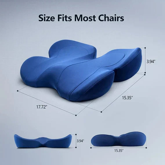 OrthoSeat Sædehynde i Memory Foam med U-formet Design og Støtte til Haleben og Lænd