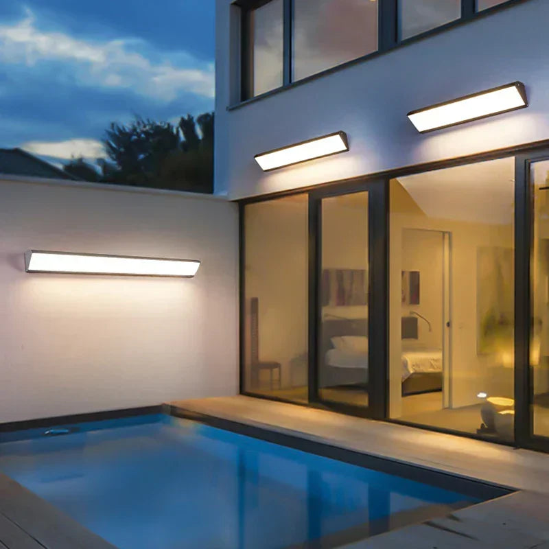 PatioGlow LED Udendørs Væglampe – Vandtæt Moderne Facadelampe