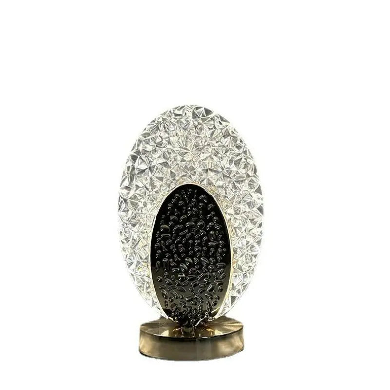 PeacockLuxe Dekorativ Bordlampe med Justerbar LED-Belysning