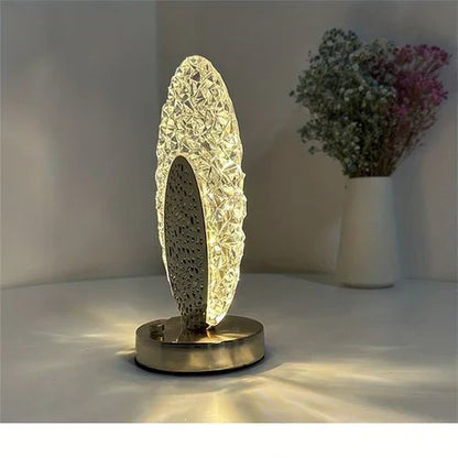 PeacockLuxe Dekorativ Bordlampe med Justerbar LED-Belysning