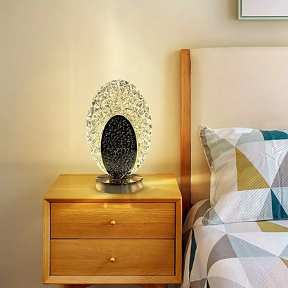 PeacockLuxe Dekorativ Bordlampe med Justerbar LED-Belysning
