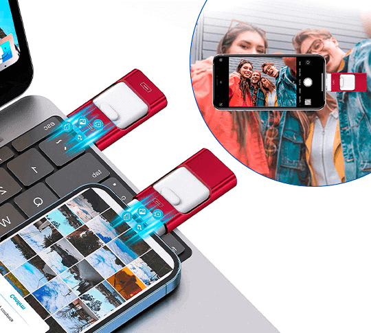 PhoneStick Hurtig Backupdrev til Fotos og Videoer med Lagring på Flere Enheder