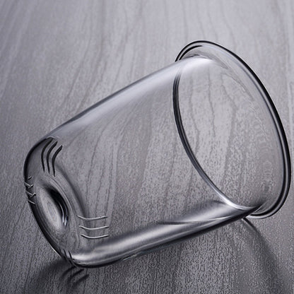 Pindefang Glastekande med Teinfuser og Gyldent Håndtag Varmebestandig