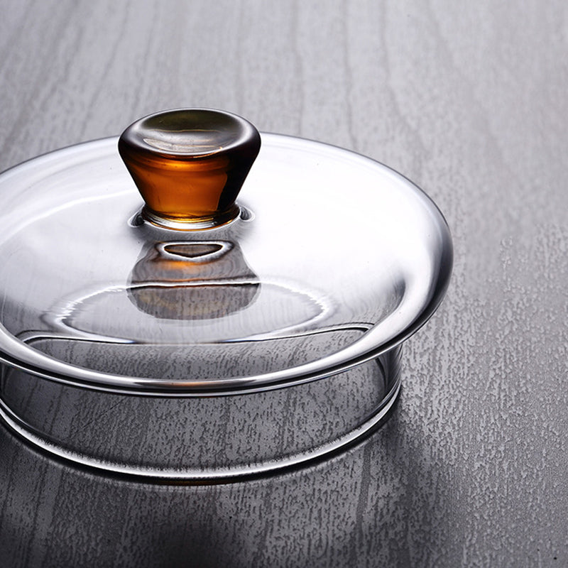 Pindefang Glastekande med Teinfuser og Gyldent Håndtag Varmebestandig