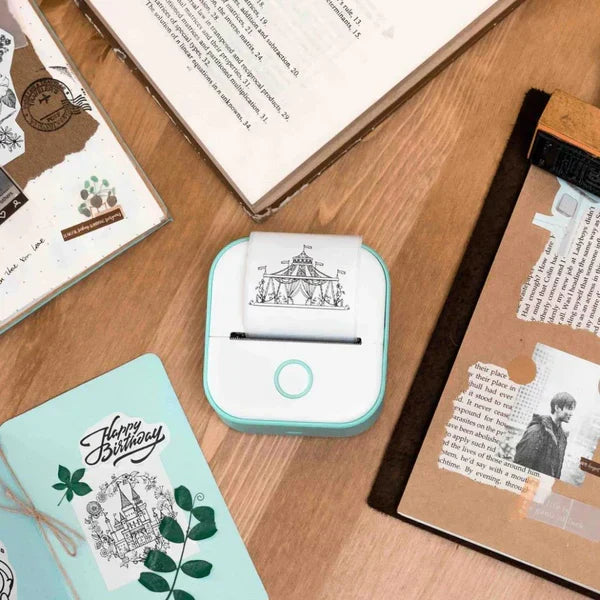 PixiPrint Mini Bærbar Bluetooth Termoprinter uden Blæk