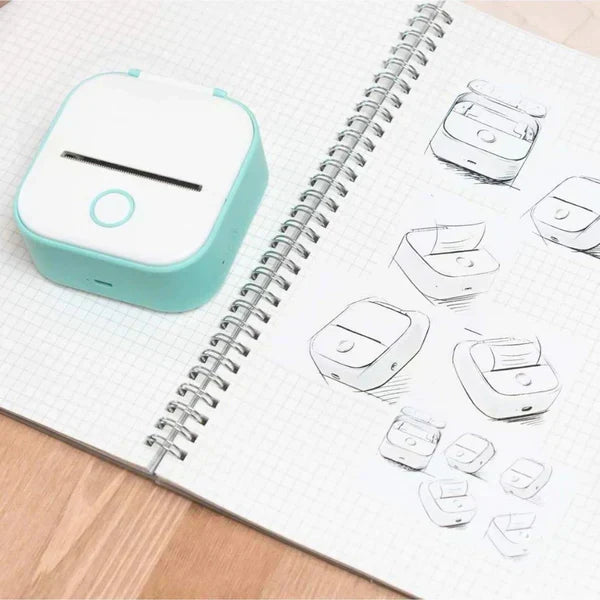 PixiPrint Mini Bærbar Bluetooth Termoprinter uden Blæk