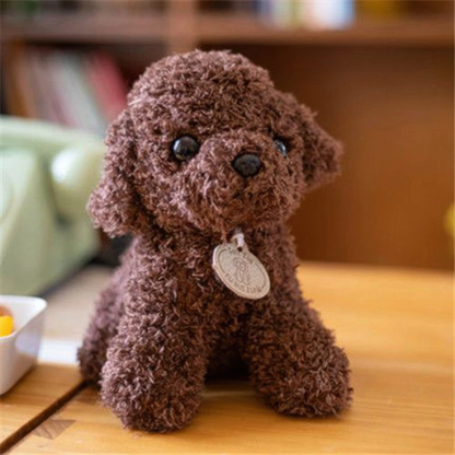Blød Plys Teddyhund Krammebamse til Børn og Hundeelskere