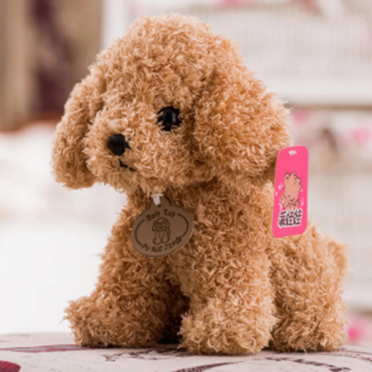Blød Plys Teddyhund Krammebamse til Børn og Hundeelskere