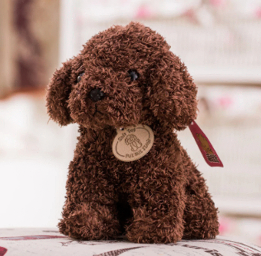 Blød Plys Teddyhund Krammebamse til Børn og Hundeelskere