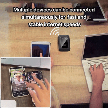 Bærbar 5G Wi-Fi-router med høj hastighed og mobilt hotspot til flere enheder