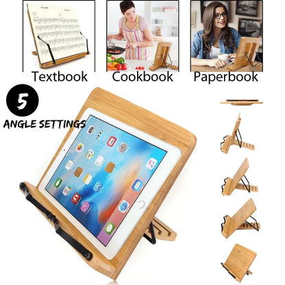 Justerbar Bogholder til Bøger og Tablet med Ergonomisk Design