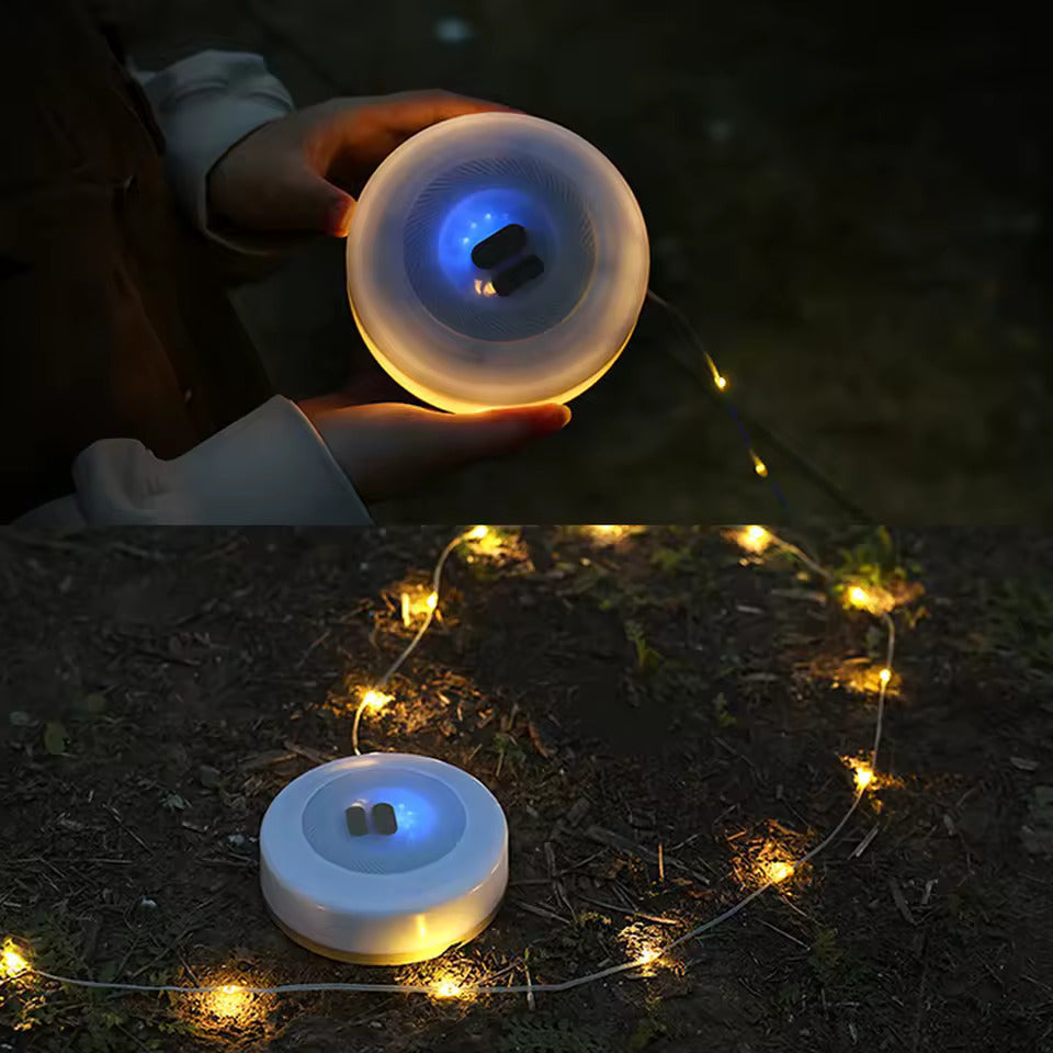 Portable LED Lyskæde til Camping, USB-genopladelig, Vandtæt 10 m