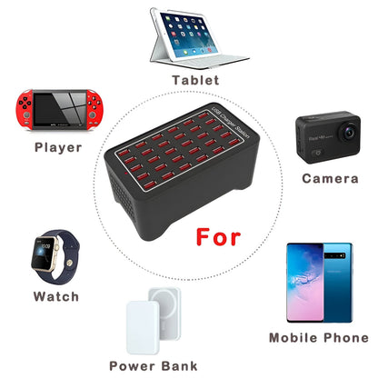 PowerPort Pro 30 Multi-USB Ladestation med 30 Porte og 150 W