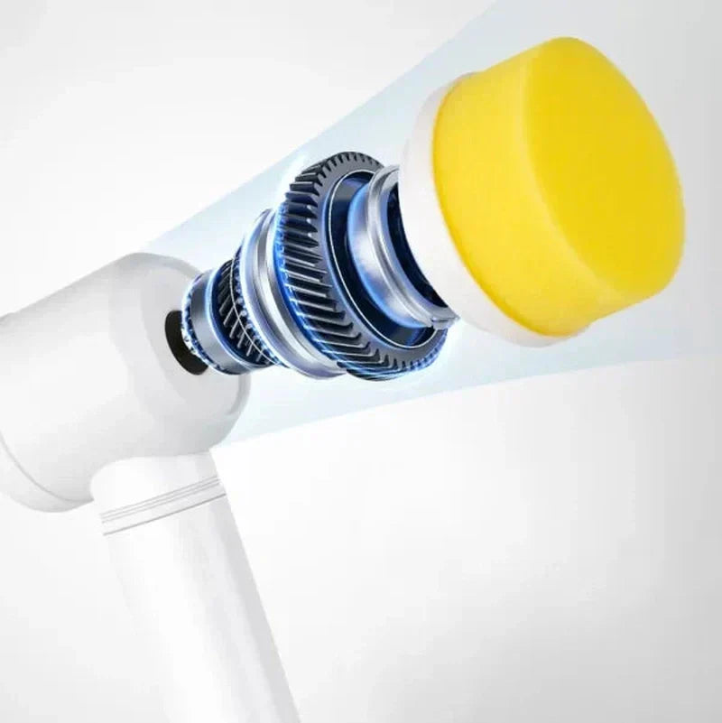 PowerScrub Trådløs Elektrisk Rengøringsbørste med Udskiftelige Børstehoveder