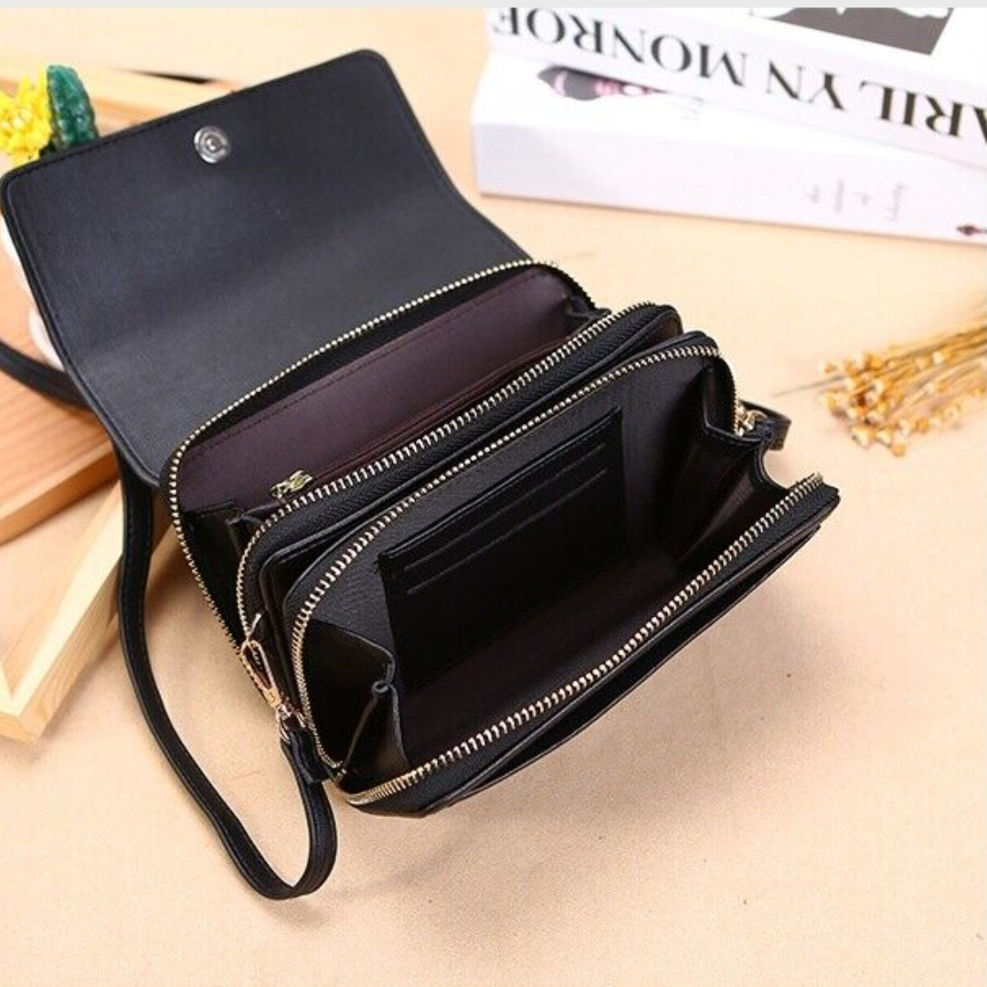 Eksklusiv Læder Crossbody Taske Elegant Skuldertaske til Hverdag og Særlige Anledninger
