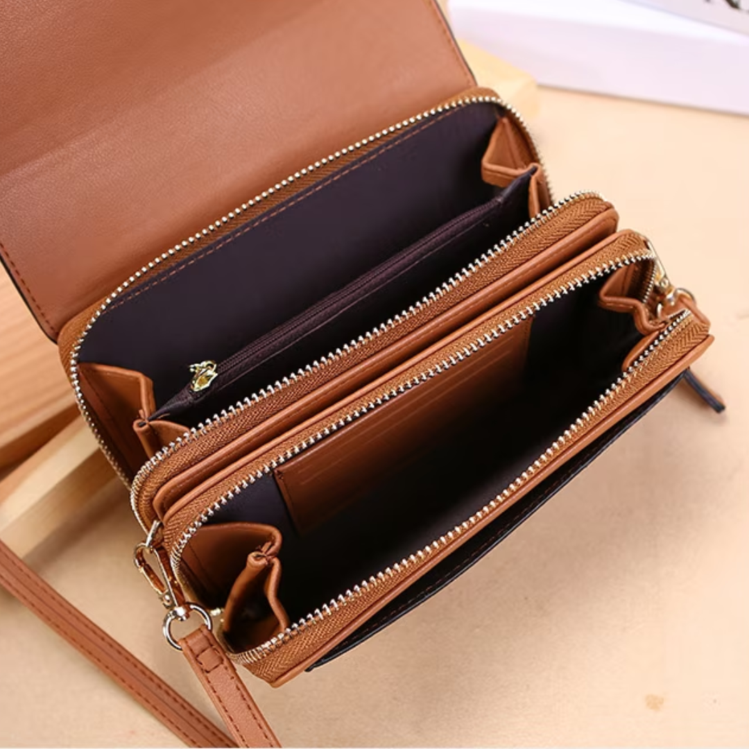 Eksklusiv Læder Crossbody Taske Elegant Skuldertaske til Hverdag og Særlige Anledninger