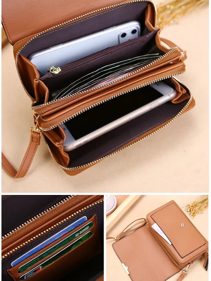 Eksklusiv Læder Crossbody Taske Elegant Skuldertaske til Hverdag og Særlige Anledninger