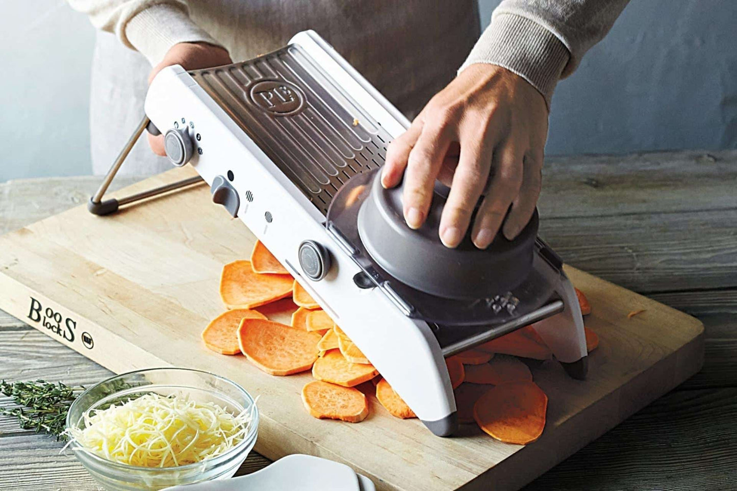 ProSlice Mandolinjern med Justerbare Præcisionsblade
