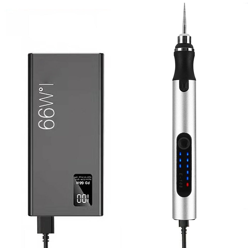 Elektrisk Graveringspen med USB-C – Genopladelig Præcisionsgravør til DIY, Hobby og Håndværk