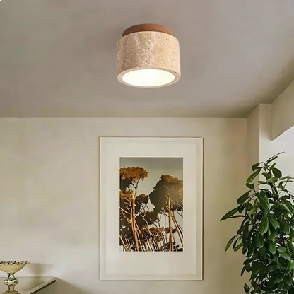 Radia Loftlampe i Japansk Stil med Varmt LED-Lys
