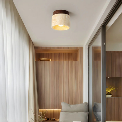 Radia Loftlampe i Japansk Stil med Varmt LED-Lys