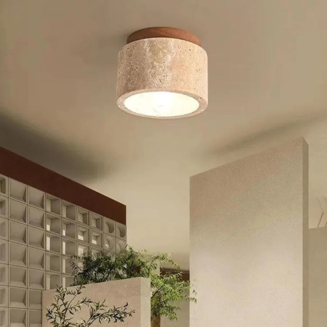 Radia Loftlampe i Japansk Stil med Varmt LED-Lys
