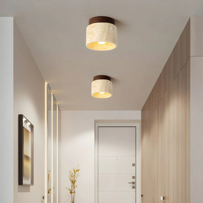 Radia Loftlampe i Japansk Stil med Varmt LED-Lys
