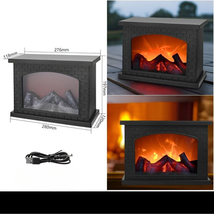 RadiantFlame LED-Lanterne med Realistisk Flammeeffekt